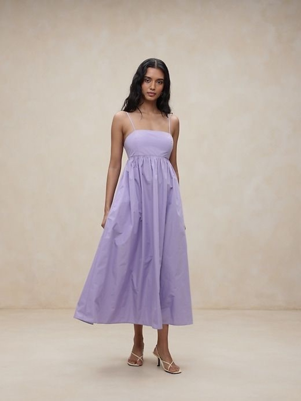 Banana Republic Lavender Spaghetti-Strap Maxi Dress